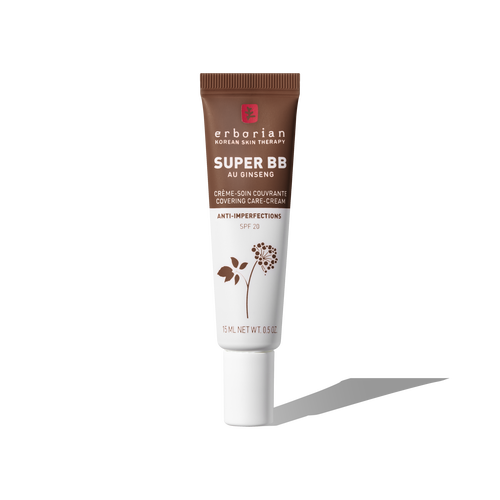 Super BB Chocolat - full coverage BB cream for acne prone skin 15 ml | Erborian