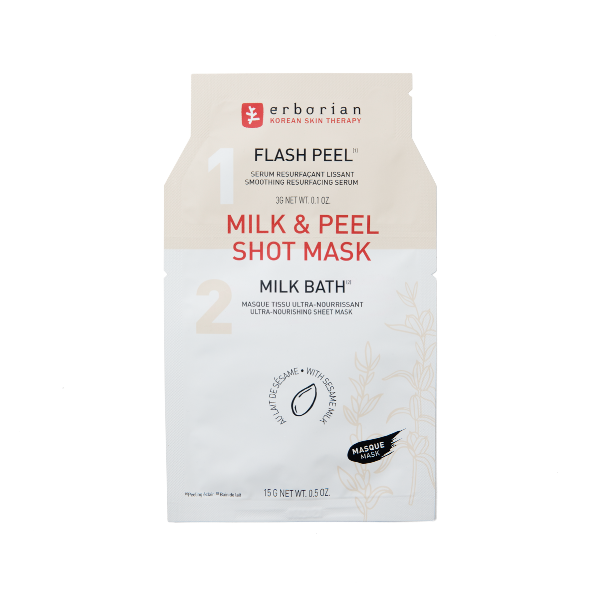 view 1/2 of Milk & Peel Shot Mask, , large