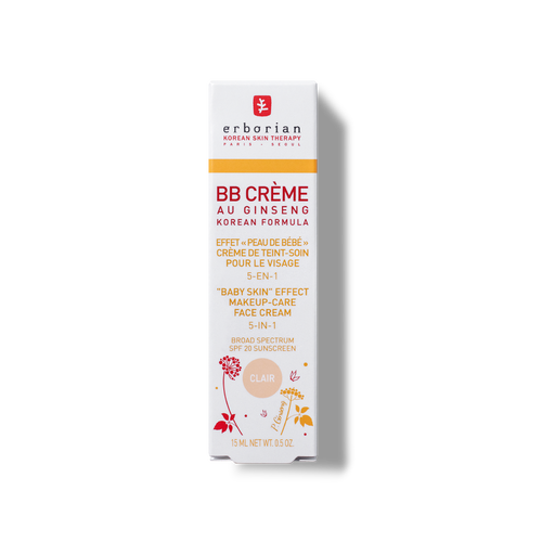 BB Crème Erborian Au Ginseng Coréen - Teinte Clair - 15 Ml - Neuf Sous Blister
